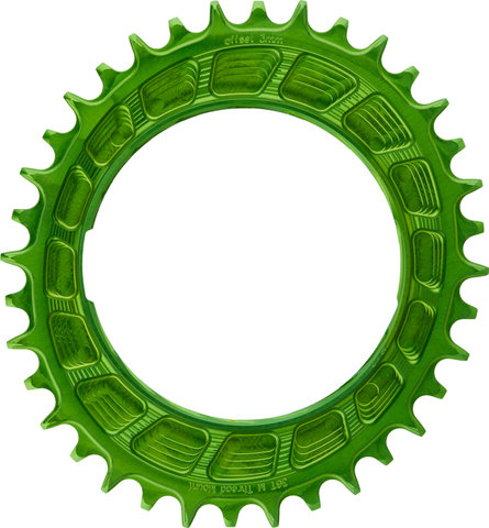 Garbaruk Thread Mount chainring for SRAM XX/XX SL PM 3 mm Oval - green/36 /36