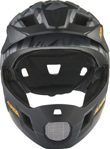 Alpina Rupi Fullface Kinderhelm - black camo orange matt | 50 - 55 cm