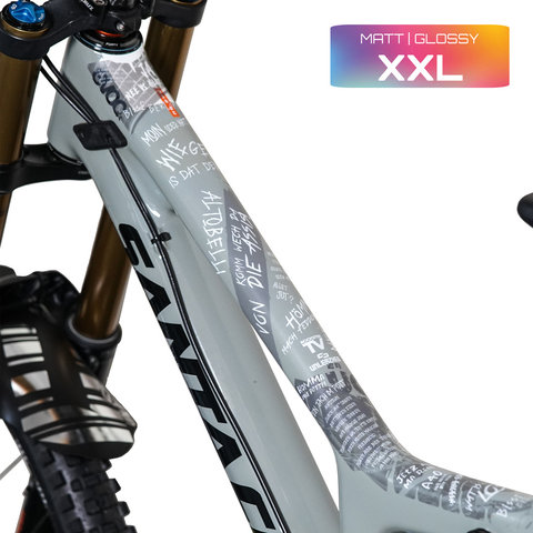 Unleazhed XXL Ruhrpott Rahmenschutzfolie - white glossy