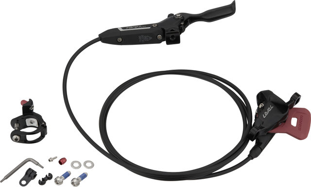 SRAM Frein à Disque Level Ultimate Stealth 2-Piston Carbon - gloss black anodized/Roue arrière/Flip-Flop (non spécifique au côté)