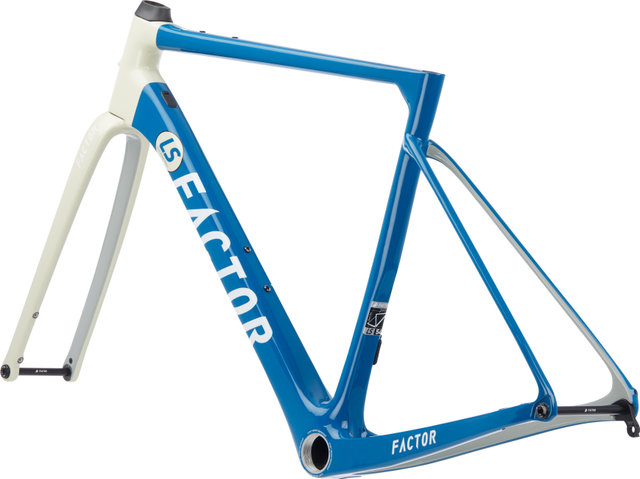 Factor Kit de Cadre en Carbone LS Disc Gravel - vintage blue/M/Axe Traversant 12 mm