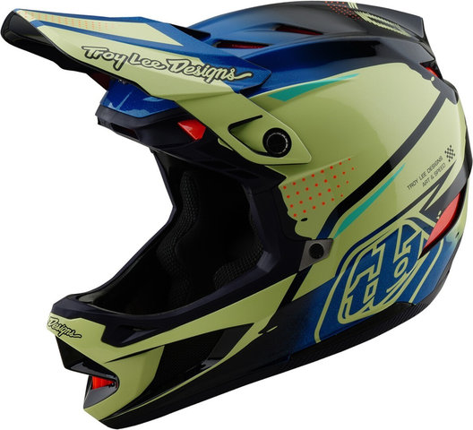 Troy Lee Designs Casque D4 Carbon MIPS - drip glo yellow/55 - 56 cm