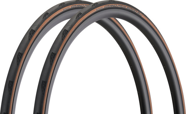 Continental Grand Prix 5000 S Tubeless Ready 28" Faltreifen 2er-Set - schwarz-transparent/28 "/25 mm/25-622