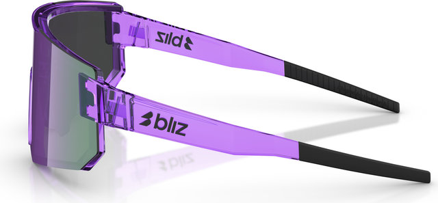 Bliz P005 Sports Glasses - transparent purple | purple mirror