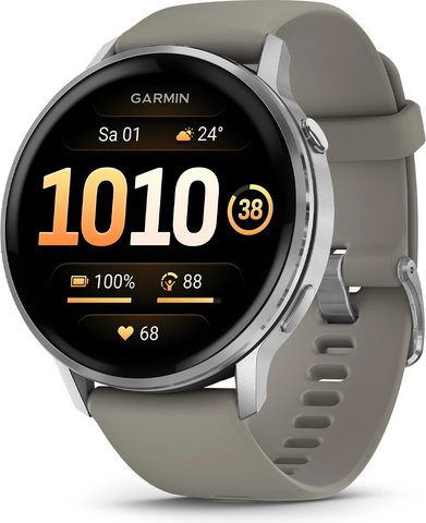Garmin Venu 4 – 45 mm multisport smartwatch - black-silver-grey