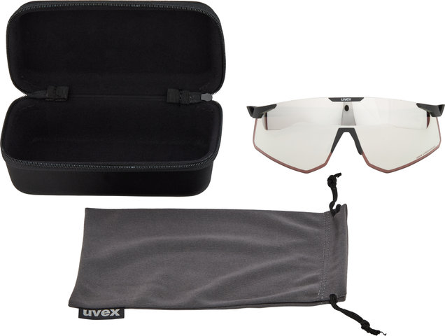 uvex pace perform CV Sportbrille - black matt/serious silver