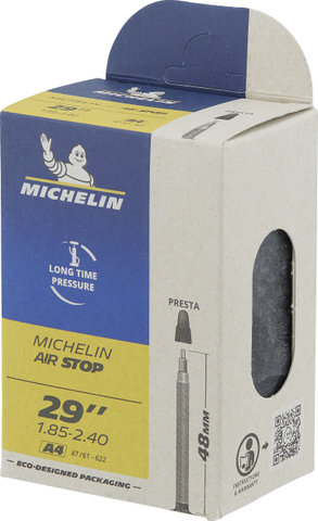 Michelin Cámara de aire A4 Airstop para 29" - universal/47-622 a 61-622/Válvula Presta (SV)/29 x 1,85-2,4 SV 48 mm/48 
