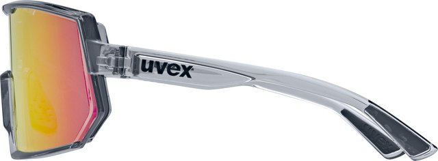 uvex lunettes de sport sportstyle 235 - smoke-transparent/mirror red