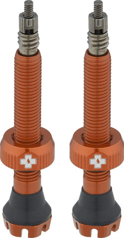 Muc-Off Tubeless Ventile V2 - orange/SV 44 mm