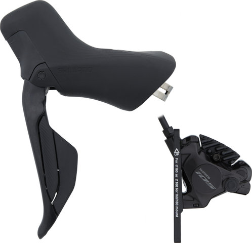 Shimano 105 BR-R7170 + Di2 ST-R7170 Disc Brake - OEM - black/Front wheel/Left (side-specific)
