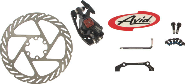 Avid BB7 MTB Disc Brake with Brake Rotor - graphite/front/rear 160 mm rotor