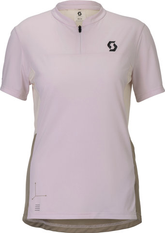 Scott Maillot femme Vertic Zip S/S - bliss pink-cotton white | XS