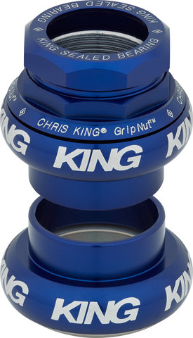 Chris King GripNut Bold EC30/25,4 - EC30/26 Gewindesteuersatz - navy/1"/EC30/25,4 - EC30/26
