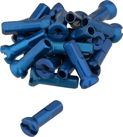 Sapim Polyax Aluminium-Nippel - 20 Stück - blau
