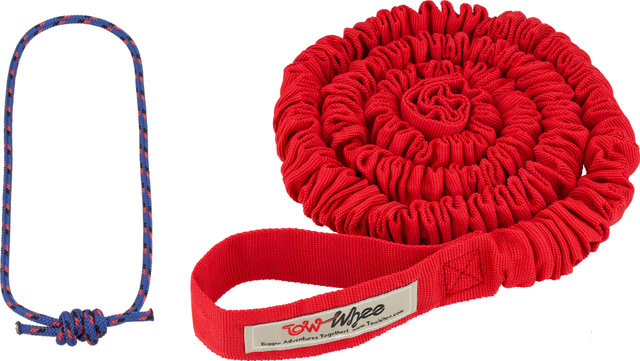 TowWhee Abschleppseil-Set mit Fast Stem Hook - red