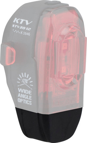 Lezyne Replacement Cap for KTV Front and Rear Light - black