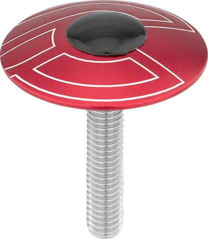 Cinelli Capuchon de Direction Top Cap - red