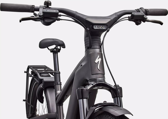 Specialized Bicicleta eléctrica de trekking Turbo Vado 3 5.0 29"/27,5" - gloss metallic obsidian-dolomite metallic | 170,0 mm | 44 mm | M | 29" (delantero), 27,5" (trasero)