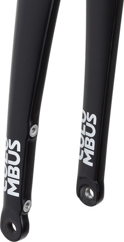 Columbus Futura fourche disque intégré - black mat/Axe Traversant 12 mm/28"/100 mm/1 1/8" - 1,5" tapered/45 