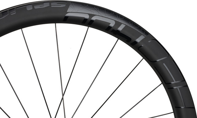 DT Swiss HEC 1400 SPLINE 47 Carbon Centre Lock Disc Hybrid 28" Wheelset - schwarz | 142 mm | 100 mm | 28" | SRAM XDR | 100 mm | 100 mm | 142 mm