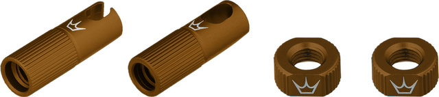 Peaty's Chris King Edition MK2 Tubeless Ventil Ersatzteil-Set - bourbon/SV