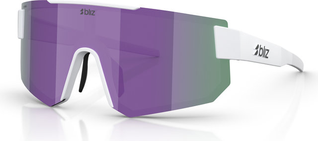 Bliz P005 Small Sports Glasses - matte white | purple mirror