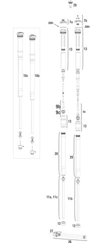 RockShox Repuestos Pike (A1-A2 / 2014-2017) 27,5" - 2/negro