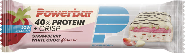 Powerbar 40% Protein + Crisp Riegel - white choc-strawberry