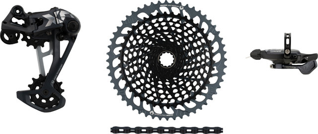 SRAM Kit de Mise à Niveau X01 Eagle 1x12 vitesses VAE avec Cassette - black - XX1 black/SRAM XD/14 dents/SRAM XD/aucun/10-52/aucun/sans
