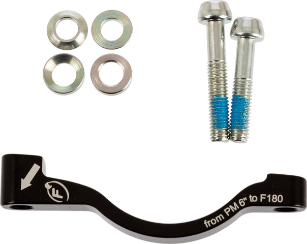 Formula Scheibenbremsadapter für 180 mm Scheibe - schwarz/PM auf PM