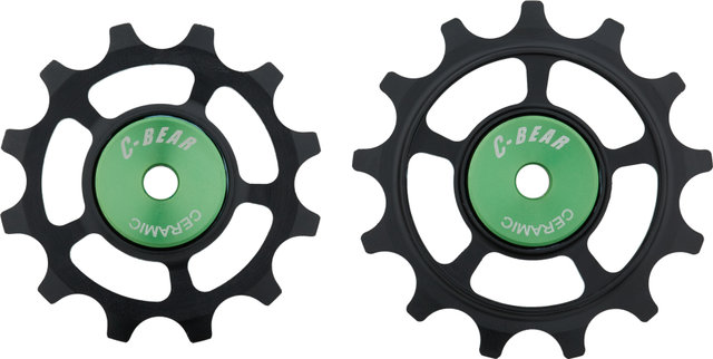 C-BEAR Schalträdchen OCM Shimano Dura-Ace 12-fach - schwarz/14 Zähne (Leitrolle), 16 Zähne (Spannrolle)