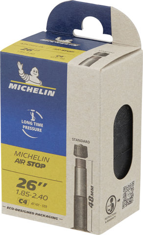 Michelin Cámara de aire C4 Airstop para 26" - universal/47-559 a 61-559/Válvula Schrader (AV)/26 x 1.85-2.4 AV 48 mm/48 