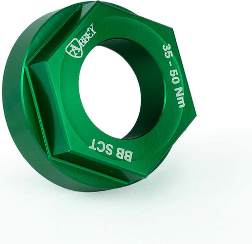 Abbey Bike Tools Herramienta de bloqueo de biela Shimano - green