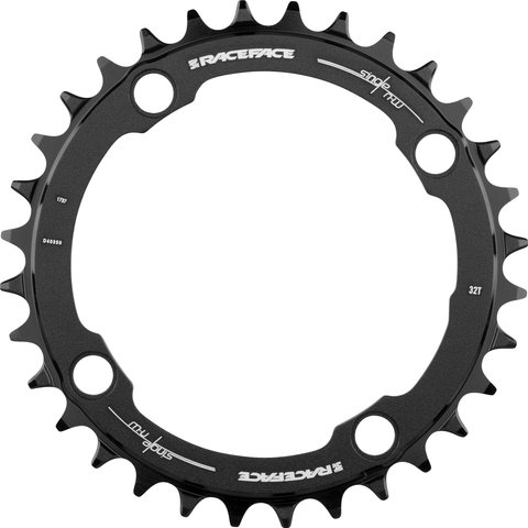 Race Face Narrow Wide Kettenblatt, 4-Arm, 104 mm Lochkreis, 10-/11-/12-fach - black/32 Zähne