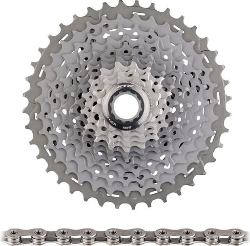 Shimano Kit d'Usure XTR Cassette CS-M9001 + Chaîne CN-HG901 11 vitesses - argenté/116/11-40