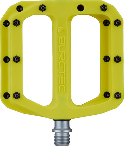 Burgtec MK4 Composite Platform Pedals - electric yellow