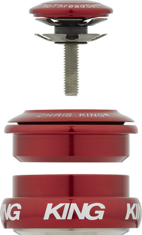 Chris King InSet i8 ZS44/28.6 - EC44/33 GripLock Headset - red/1 1/8" - 1 1/4" tapered/ZS44/28,6 - EC44/33