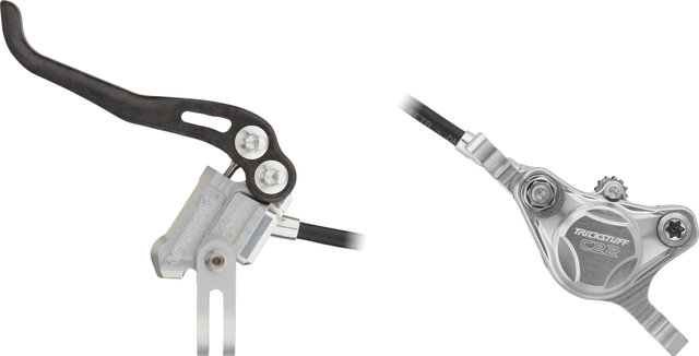 Trickstuff Piccola Carbon f+r set disc brake flatmount / postmount - silver-silver/Set/left/right (side-specific)