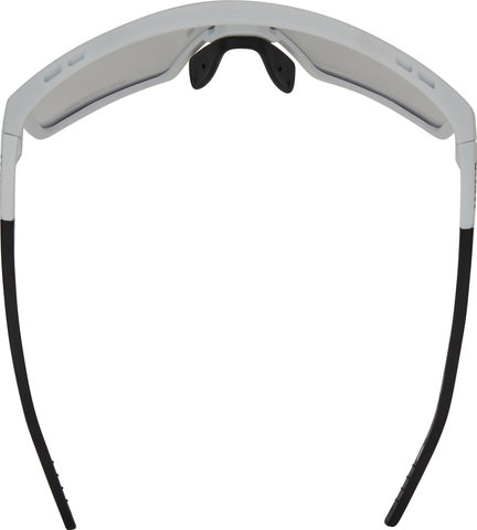 uvex Lunettes de Sport mtn perform S V - white mat/litemirror blue