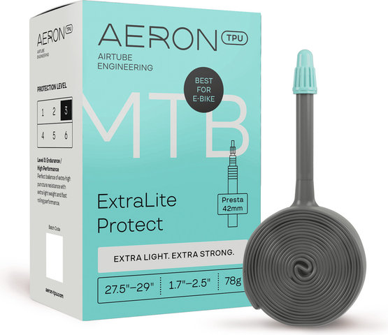 Aeron MTB - ExtraLite Protect 27,5" - 29" TPU Schlauch - grau | SV | 42 mm