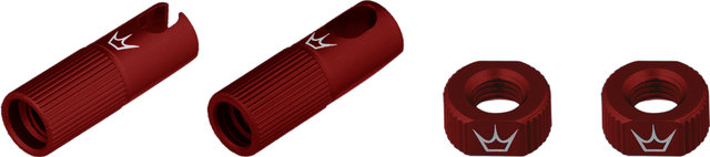 Peaty's Chris King Edition MK2 Tubeless Ventil Ersatzteil-Set - red/SV