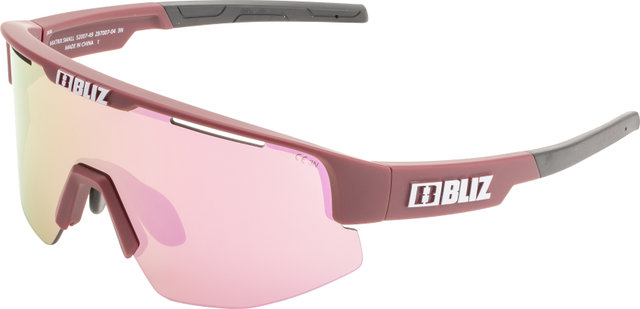 Bliz Lunettes de sport Matrix Small - matte burgundy | brown-rose