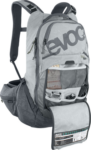 EVOC Sac à Dos avec Protection Trail Pro 16 - stone-carbon grey/16 