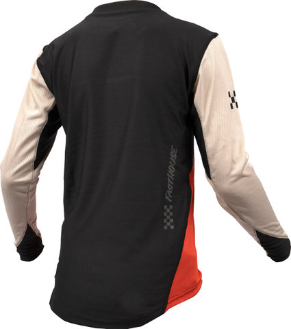 Fasthouse Alloy Sidewinder L/S Youth Trikot - cream-red/128, 134/S/M