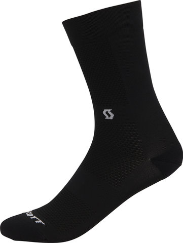 Scott Chaussettes Performance No Shortcuts Crew - black-white/42 - 44