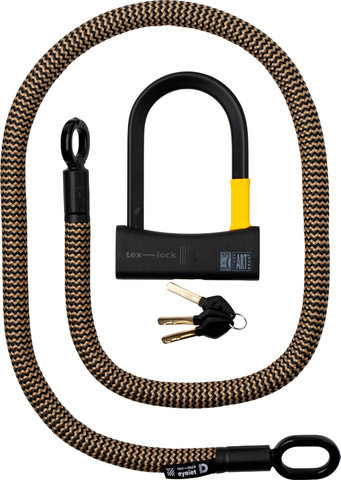tex-lock Eyelet chain lock + D-lock shackle lock - wild hemp