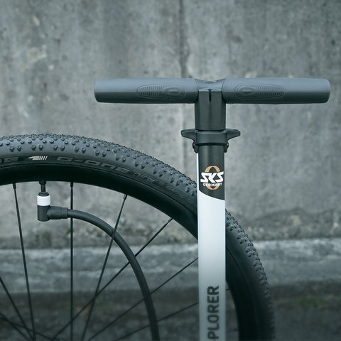 SKS Air-X-Plorer Clik Valve 10.0 Standpumpe - schwarz-sky blue