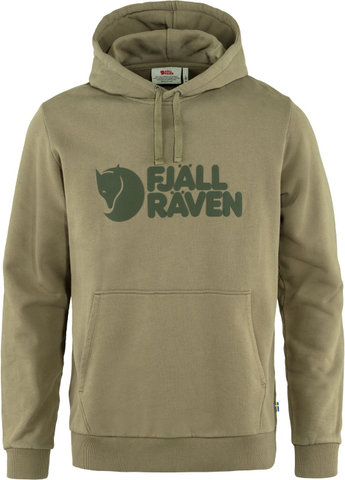 Fjällräven Logo Hoodie - light olive | L