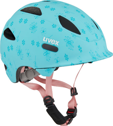 uvex oyo style Kinderhelm - flowers cyan matt | 50 - 54 cm