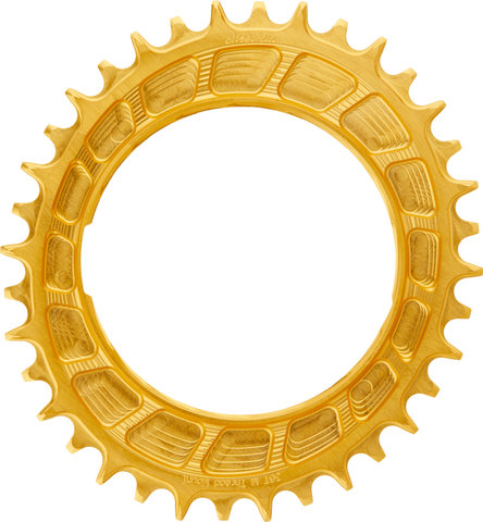Garbaruk Thread Mount chainring for SRAM XX/XX SL PM 3 mm Oval - gold/36 /36
